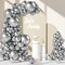 110pcs Metallic Silver Balloon Garland Arch Kit, 18 12 10 5 inch Chrome Silver Latex Balloons Different Sizes Pack for Party Decorations
